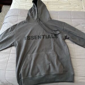 Charcoal gray Essentials Fear of God hoodie brand new!!